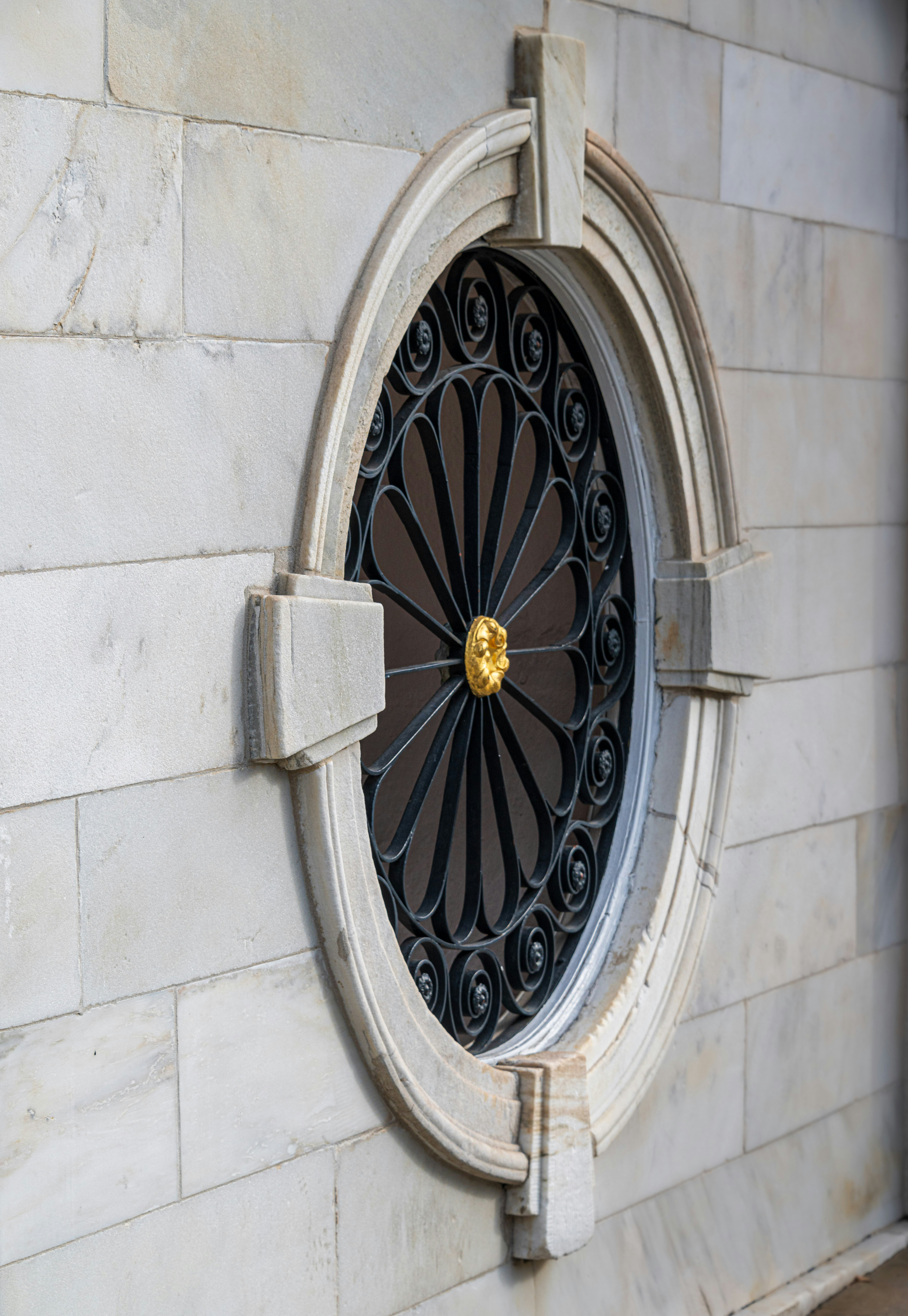 Indiana Limestone window sill and surround on residential masonry facade, Greater Toronto Area — Tulip Precast Brampton Ontario